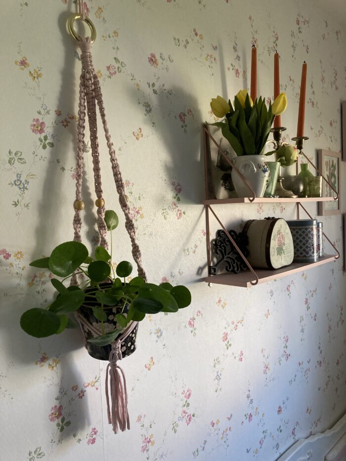 Ljusrosa ampel - 80 cm